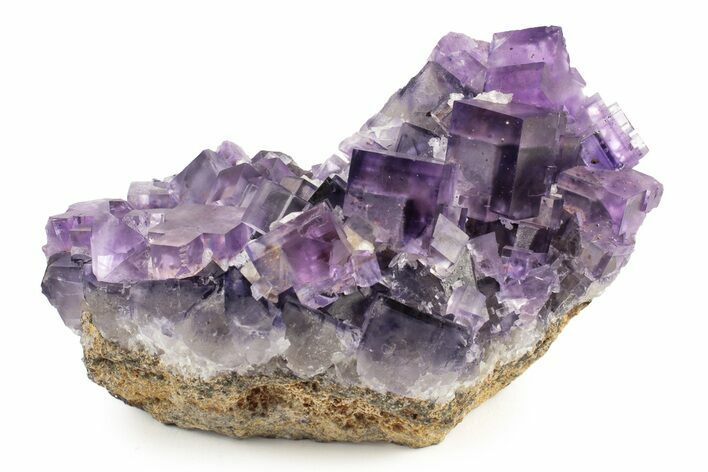 Purple Cubic Fluorite Crystal Cluster - Cave-In-Rock #240786